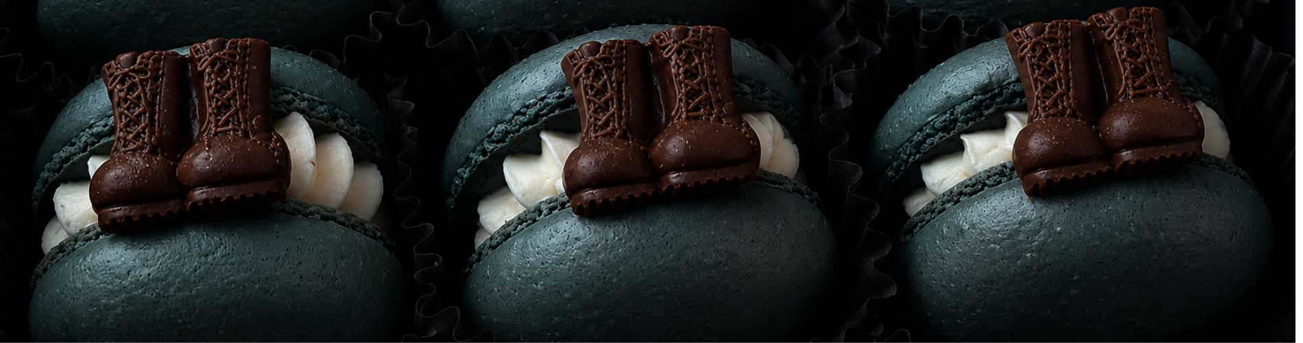 A Dozen Military Macarons