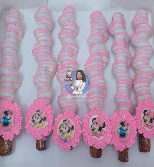 A Dozen Caramel wrapped Pretzels